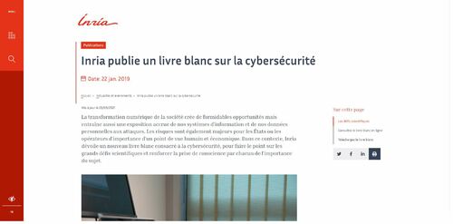 Couverture de Inria publie un livre blanc sur la cybersécurité