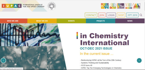 Couverture de International Union of Pure and Applied Chemistry - IUPAC
