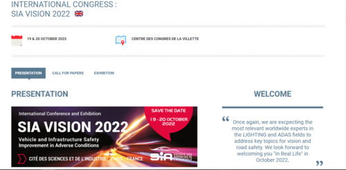 Couverture de SIA VISION 2022 - International congress Paris Octobre 2022