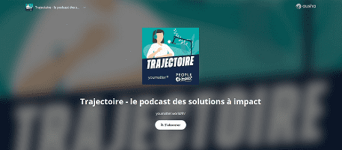 Couverture de Trajectoire : le podcast des solutions à impact - par Youmatter