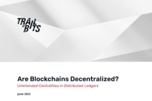Couverture de Are Blockchains Decentralized? : Unintended Centralities in Distributed Ledgers