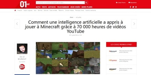 Couverture de Comment une intelligence artificielle a appris à jouer à Minecraft grâce à 70 000 heures de vidéos YouTube