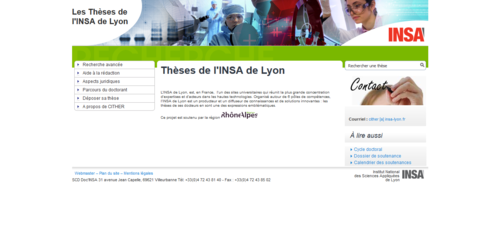 Couverture de Thèses INSA Lyon