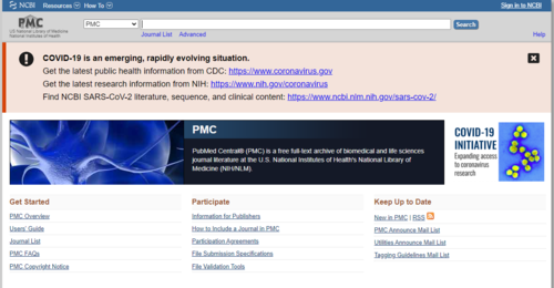Couverture de PubMed Central