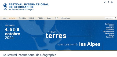 Couverture de Festival International de Géographie