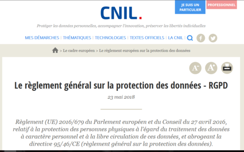 Couverture de CNIL / RGPD : Le règlement général sur la protection des données
