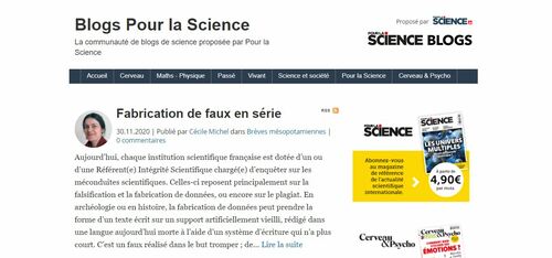Couverture de Scilogs.fr : La communauté de blogs scientifiques de Pour la Science