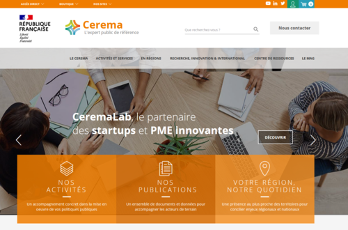 Couverture de Cerema, l'expertise publique pour le développement et la cohésion des territoires