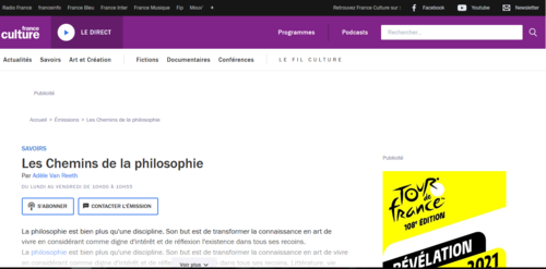 Couverture de Les Chemins de la philosophie : podcast et réécoute sur France Culture