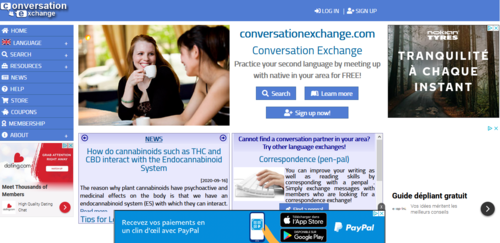 Couverture de Conversation Exchange - Language learning with native speakers