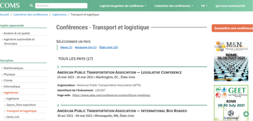 Couverture de Conférences - Transport et logistique