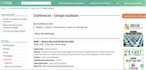 Couverture de Conférences - Energie nucléaire