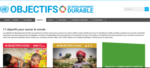 Couverture de 17 objectifs de développement durable