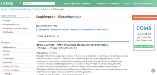 Couverture de Conférences - Biotechnologie