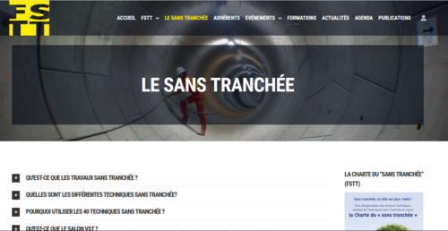 Couverture de LE SANS TRANCHÉE - FSTT - France Sans Tranchée Technologies