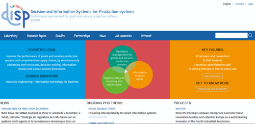 Couverture de DISP : Decision and Information Systems for Production systems