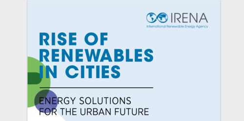 Couverture de Rise of renewables in cities : Energy solution for the urban future