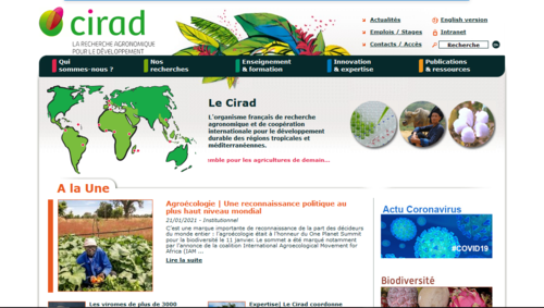 Couverture de Cirad - La recherche agronomique pour le développement