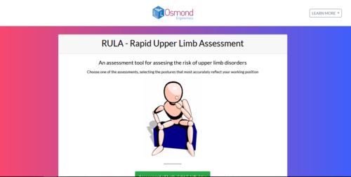 Couverture de Rapid Upper Limb Assessment Software (RULA)
