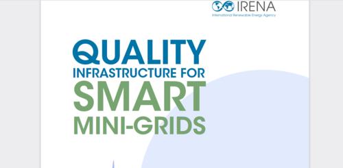 Couverture de Quality infrastructure for smart mini-grids