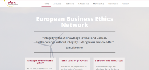 Couverture de European Business Ethics Network – EBEN