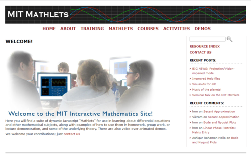 Couverture de MIT Mathlets