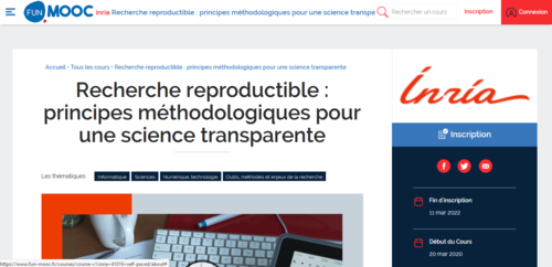 Couverture de Recherche reproductible : principes méthodologiques pour une science transparente