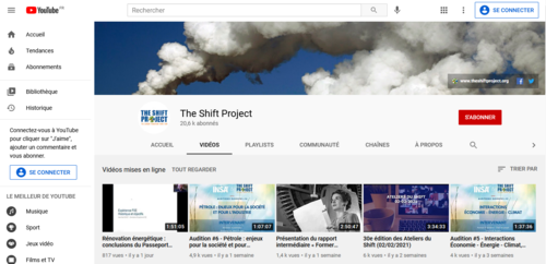 Couverture de Shift Project - Vidéos
