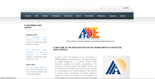 Couverture de Association for the Advancement of Artificial Intelligence