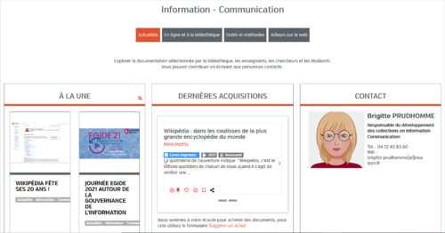 Couverture de Guide thématique Information - Communication