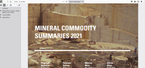 Couverture de Mineral Commodity Summary