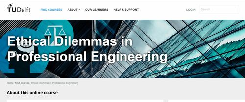 Couverture de MOOC: Ethical Dilemmas in Professional Engineering