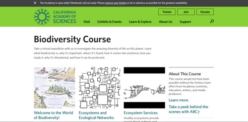 Couverture de Biodiversity Course