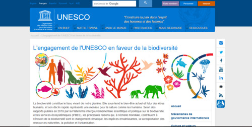 Couverture de L'engagement de l'UNESCO en faveur de la biodiversité