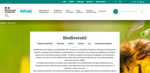Couverture de Biodiversité - INRAE