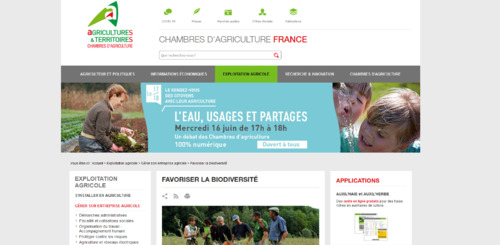 Couverture de Favoriser la biodiversité sur l'exploitation - Chambres d'agriculture France