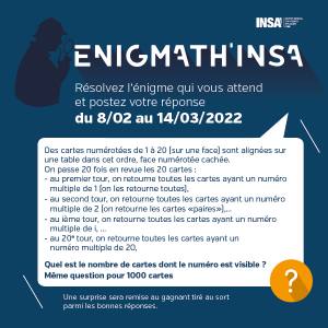 Couverture de Enigmath'INSA - Février 2022